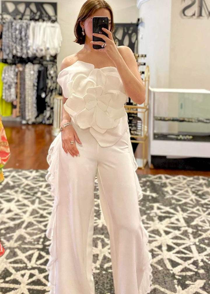 WHITE OLAN PANTS