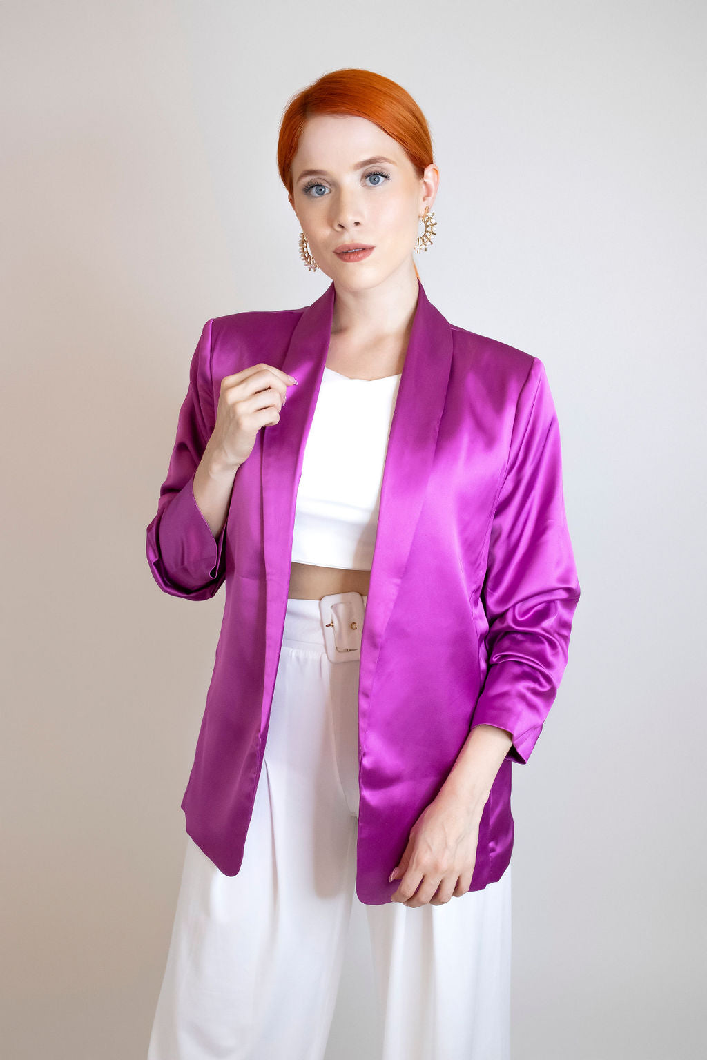 SATINED BLAZER